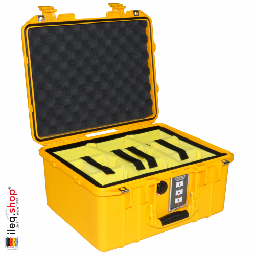 1507 AIR Case With Divider, Yellow