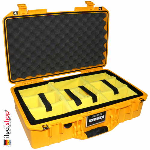 1525 AIR Case With Divider, Yellow