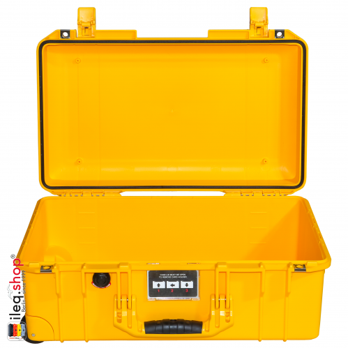 1535 AIR Carry-On Case, PNP Latches, With Foam, Yellow