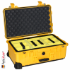 1510 Carry On Case, W/Dividers, Yellow