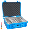 1520 Case W/Dividers, Blue