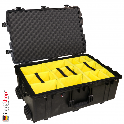 1650 Case, With Dividers, Black