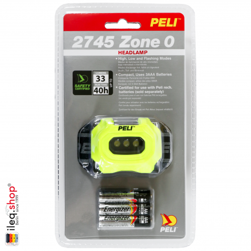 2745Z0 LED Headlight ATEX Zone 0, ASHB, Yellow