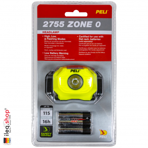 2755Z0 LED Headlight ATEX Zone 0, 115 Lumen, Yellow