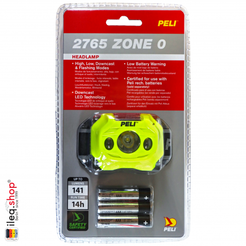 2765Z0 LED Headlight ATEX Zone 0, Yellow